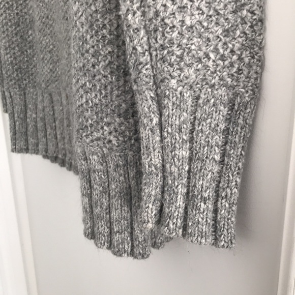 DKNY | Women’s cotton blend shawl collar sweater. Light gray, size L - Picture 5 of 7